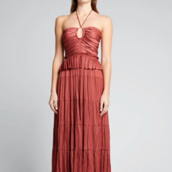 Ulla Johnson Evanthe Cocktail Dress Terracotta Size 6 - Picture 1 of 4